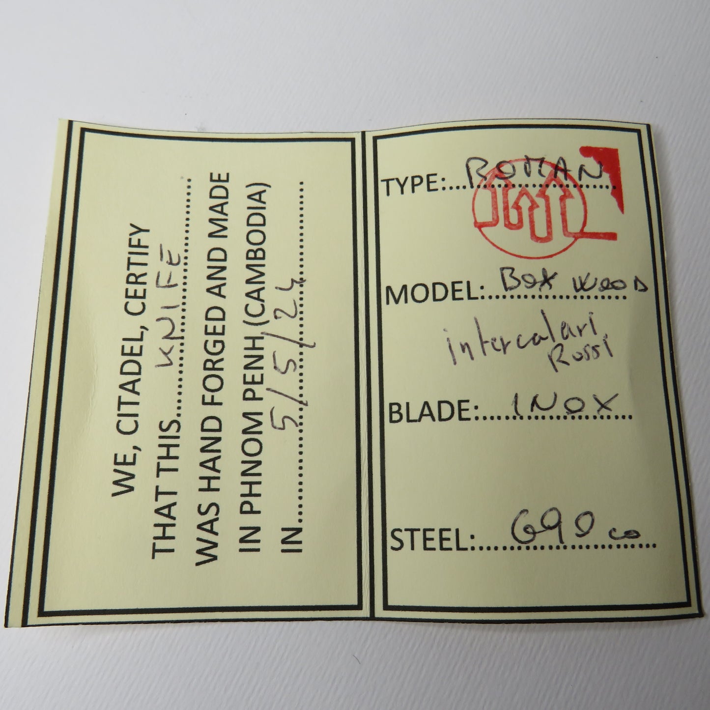 Coltello a serramanico Roman Bosso by Citadel