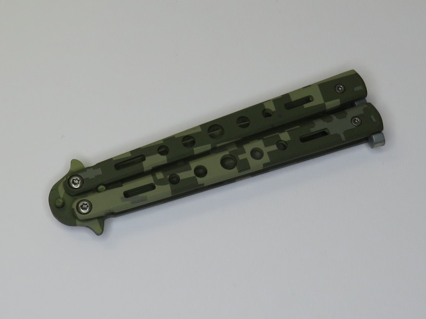 Coltello Butterfly Camouflage - toni verdi by Laika Coltellerie
