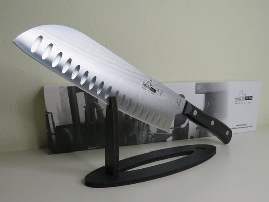 Coltello Santoku lama 19 cm. alveolare UV 5519 by Maglio Nero