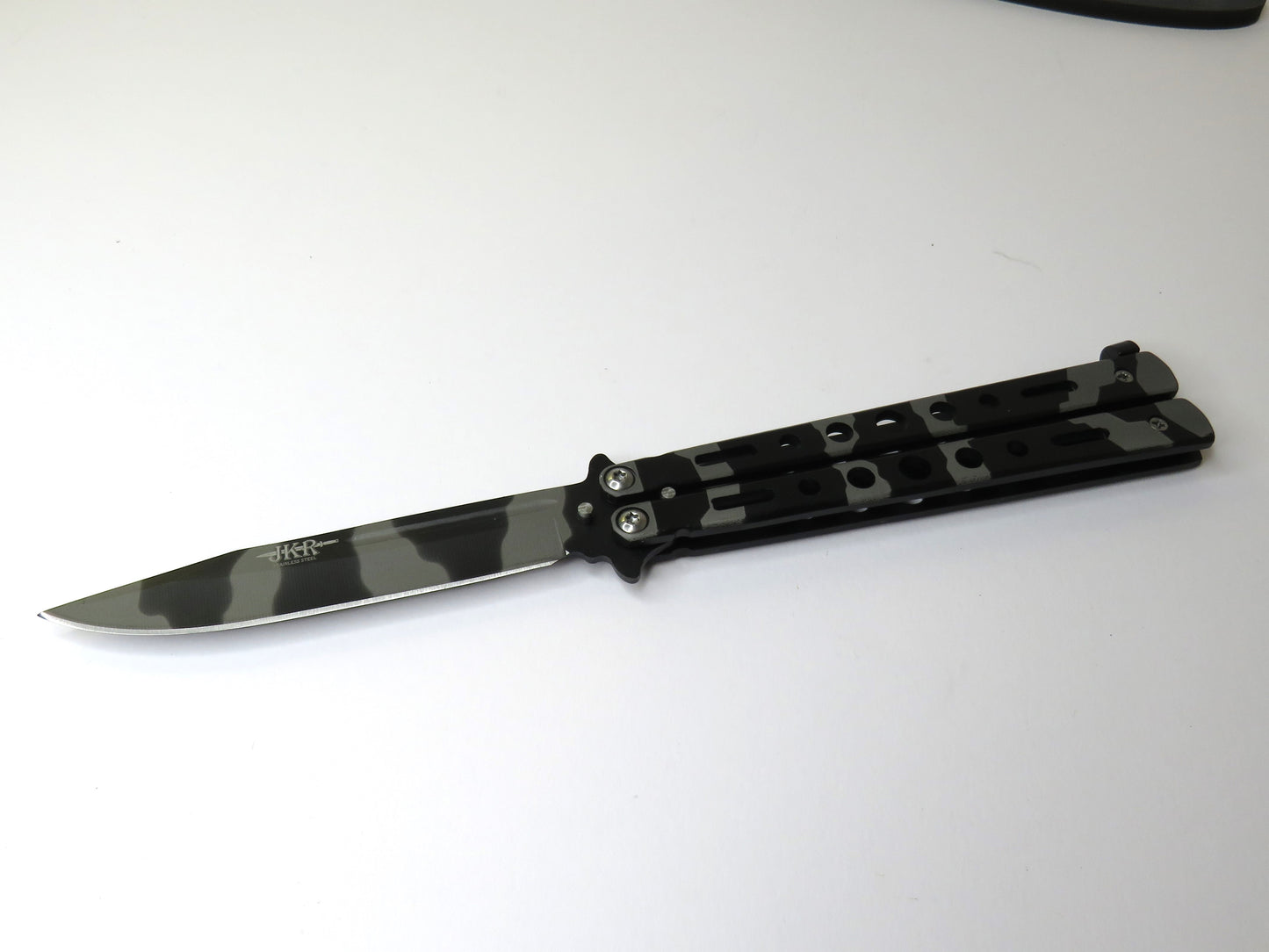 Coltello Butterfly Camouflage  - toni grigio by Laika Coltellerie