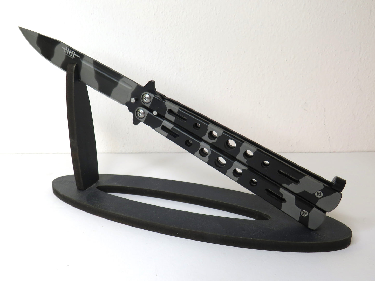 Coltello Butterfly Camouflage  - toni grigio by Laika Coltellerie
